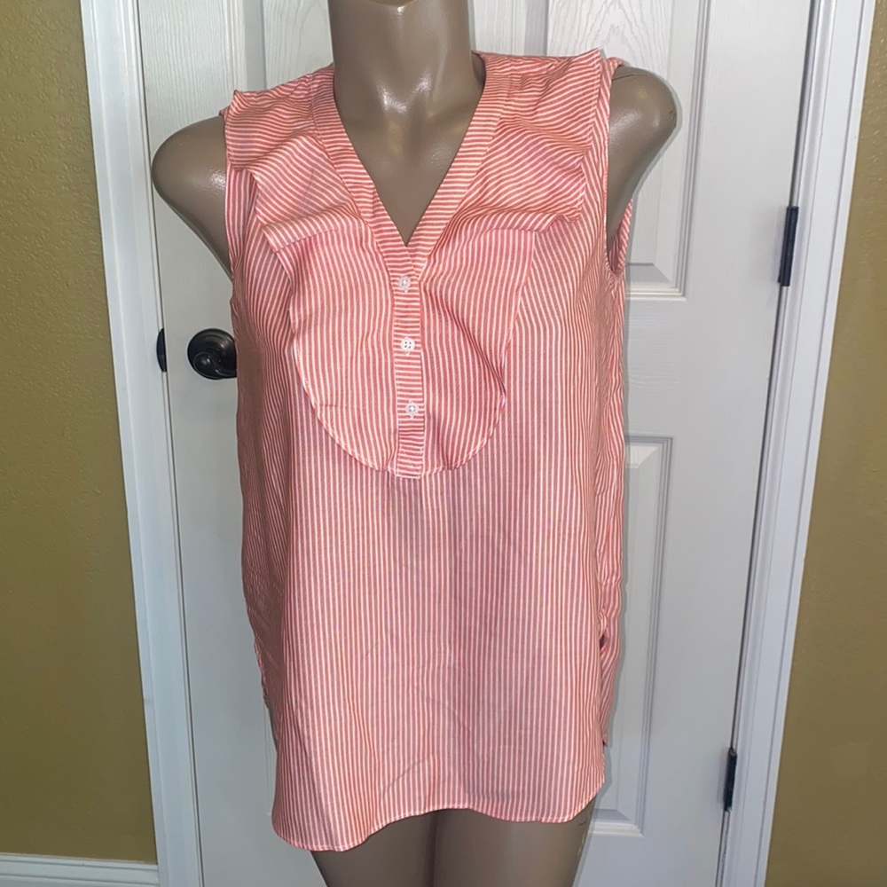 NWT Jones New York Striped Sleeveless Top - S